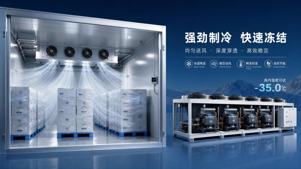 How Fast Should a Quick-Freezing Cold Room Pull Down Product Temperature? Com que rapidez uma câmara frigorífica de congelação rápida deve reduzir a temperatura do produto?