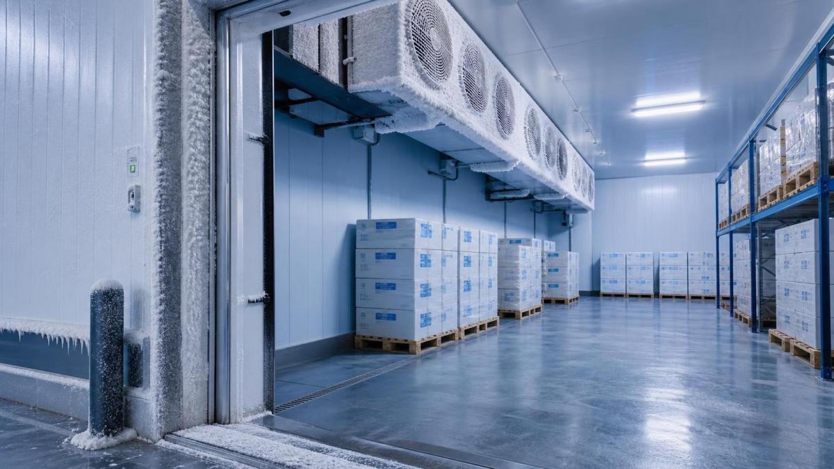 Quick-Freezing Cold Room Frost Buildup: Causes, Risks, and Remedies Acúmulo de gelo em câmara frigorífica de congelamento rápido: causas, riscos e soluções