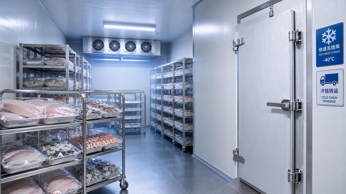 Quando uma câmara frigorífica de congelamento rápido é indicada para o processamento de frutos do mar