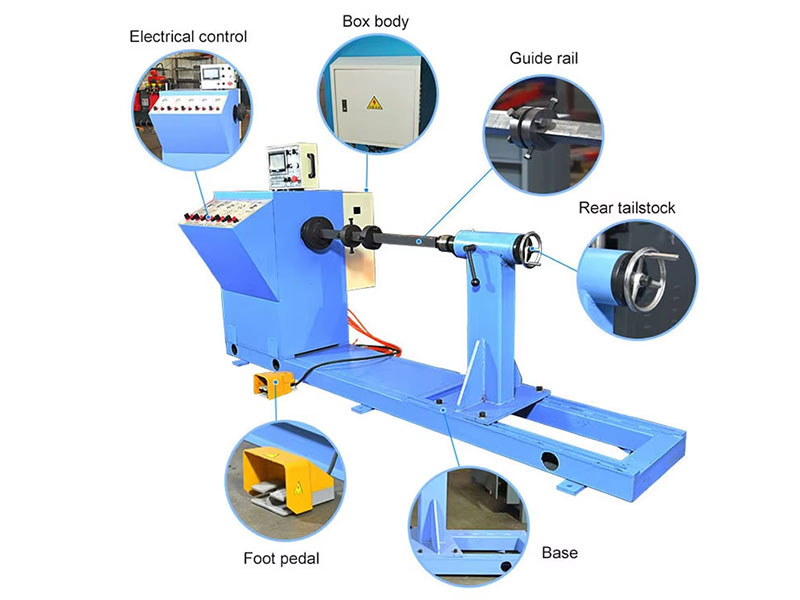 DXJ-RX1T Machine d'enroulement horizontal de bobines (1 tonne)