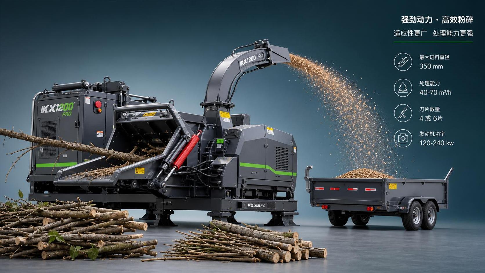 How to Size Wood Chippers for Branch Diameter, Feed Rate, and Output Needs