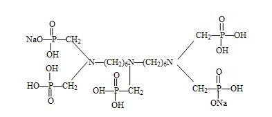 1785747132942825568144871424.png Sal de sódio parcialmente neutralizado de bis hexametileno triamina penta (ácido metilenofosfônico) (BHMTPH·PN(Na2))