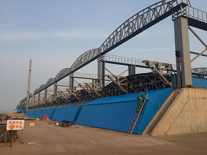 Steel Structural Engineering of Entry Wood Quarantine and Disinfection Treatment Area in Lanshan Port Area of Rizhao Port