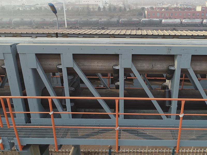 Port Ore Pipe Belt Conveyor System Project