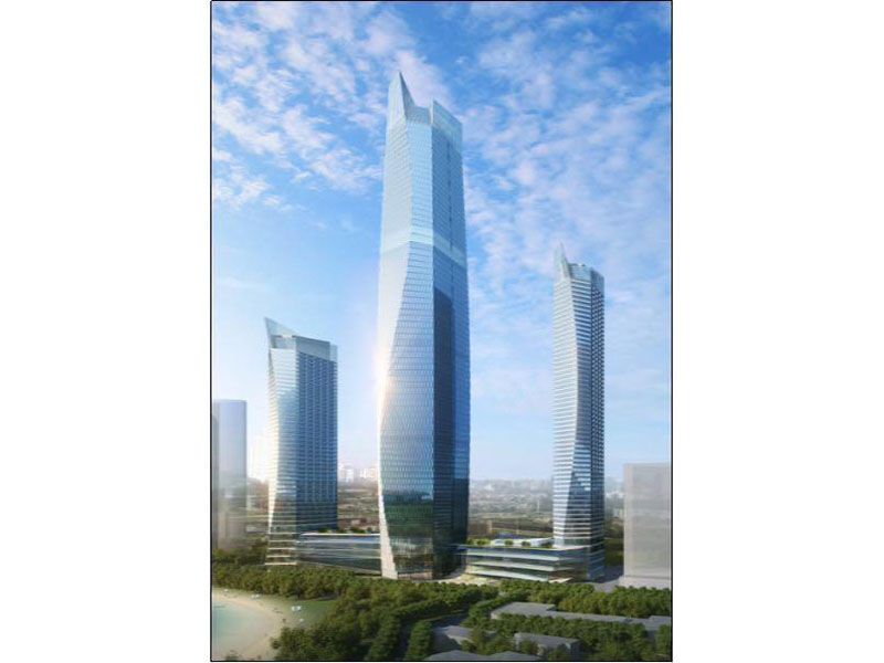 Qingdao Haitian Hotel Super High-Rise Steel Structure Fabrication