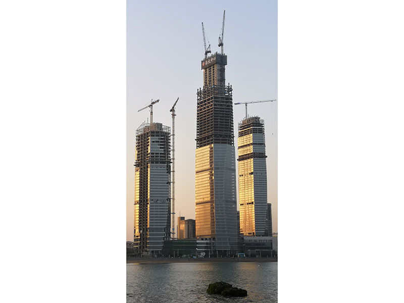 Qingdao Haitian Hotel Super High-Rise Steel Structure Fabrication