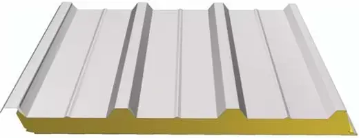 Akustik-Sandwichpaneel für Dach - AIS ROC 5G FONO - Panelais - 2  Deckschichten aus galvanisiertem Stahl / Steinwollekern / feuerfest