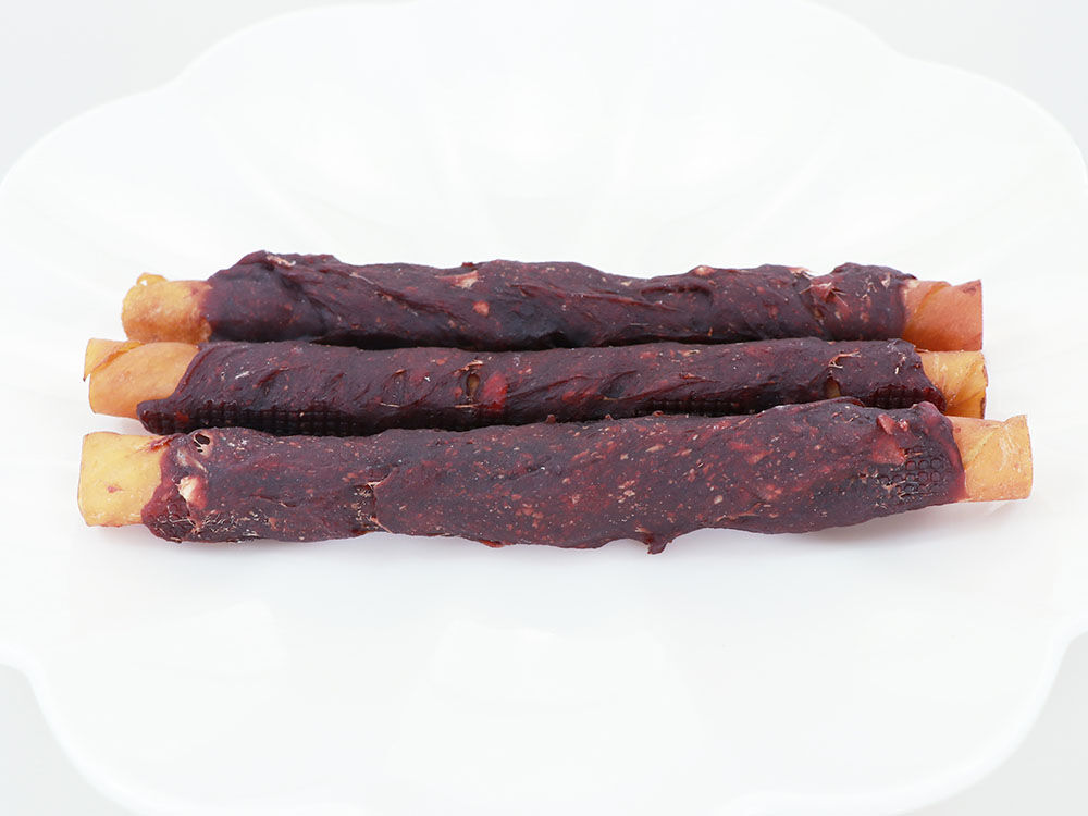 DD057-Smoked porkhide stick twined by horse meat
