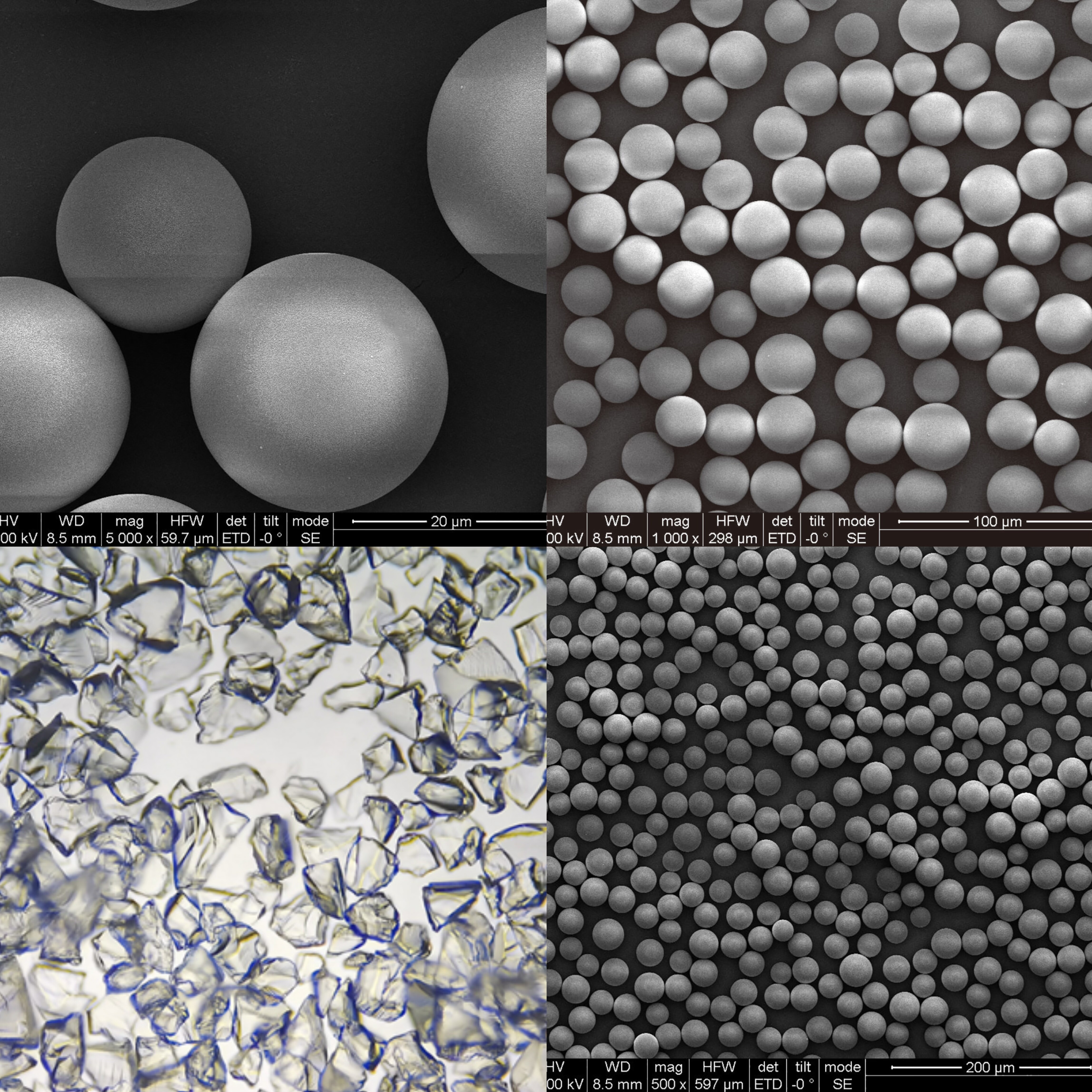 Gel de sílice desnudo Gel de sílice desnudo