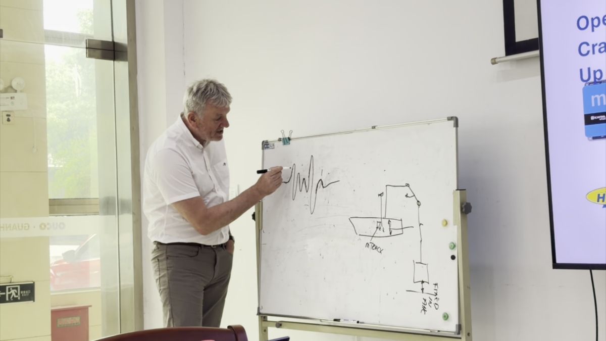 Scantrol technical expert explaining AHC diagram