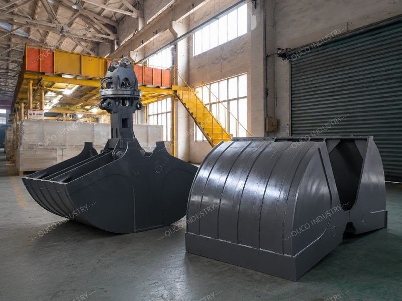 OUCO 3.5 CBM Elector Hydraulic Rotating Excavator Clamshell Grab (1) OUCO 3.5 CBM Elector Hydraulic Rotating Excavator Clamshell Grab (1)