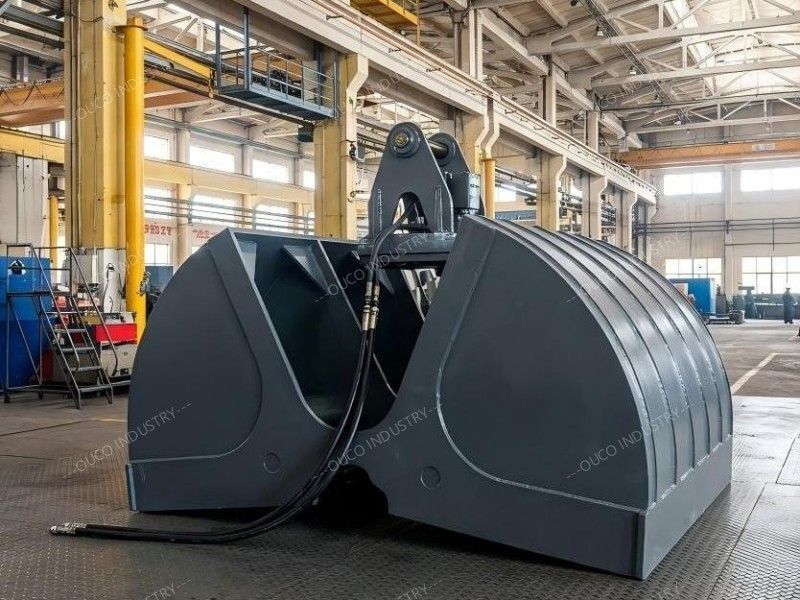 OUCO 3.5 CBM Elector Hydraulic Rotating Excavator Clamshell Grab (2) OUCO 3.5 CBM Elector Hydraulic Rotating Excavator Clamshell Grab (2)