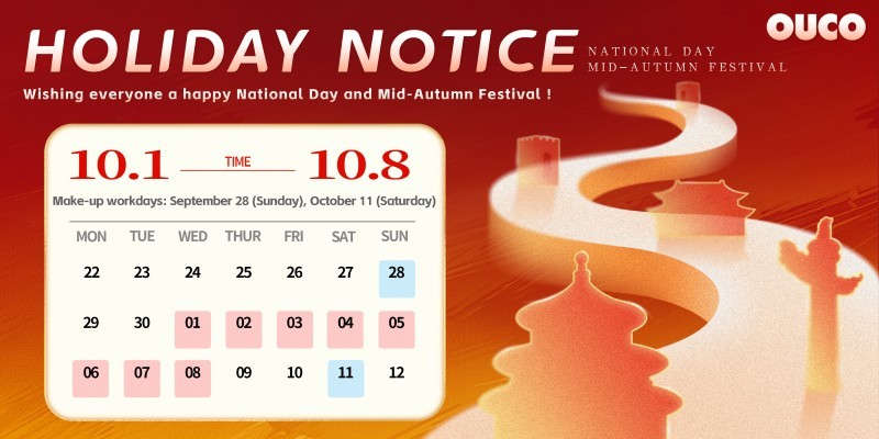 our scheduled closure period of National day holiday
