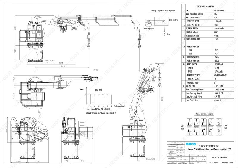 OUCO-3.5T10M-KTB Crane OUCO-3.5T10M-KTB Crane