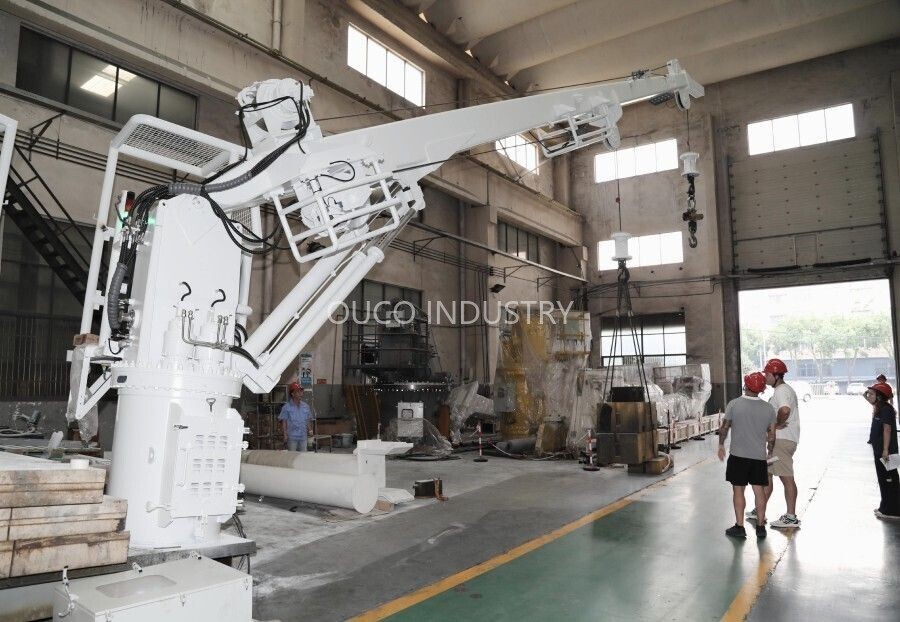 1.5T10M stiff boom crane with custom protection framework (1) 1.5T10M stiff boom crane with custom protection framework (1)