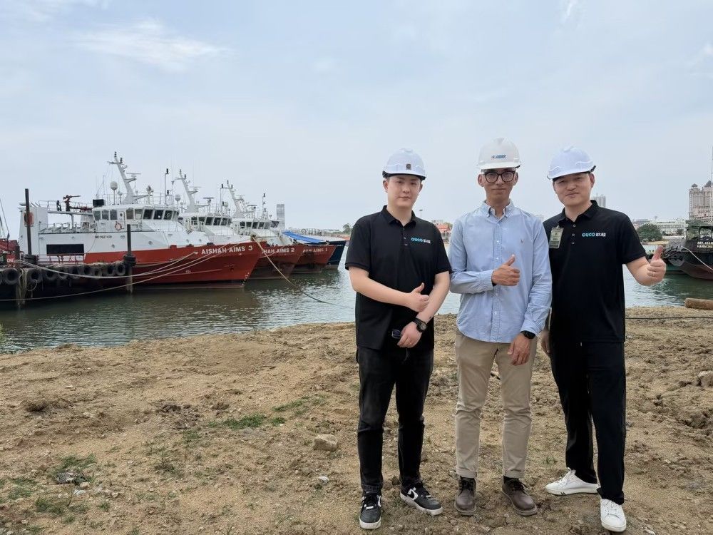 OUCO representatives inspecting vessels at Malaysian shipyard OUCO representatives inspecting vessels at Malaysian shipyard