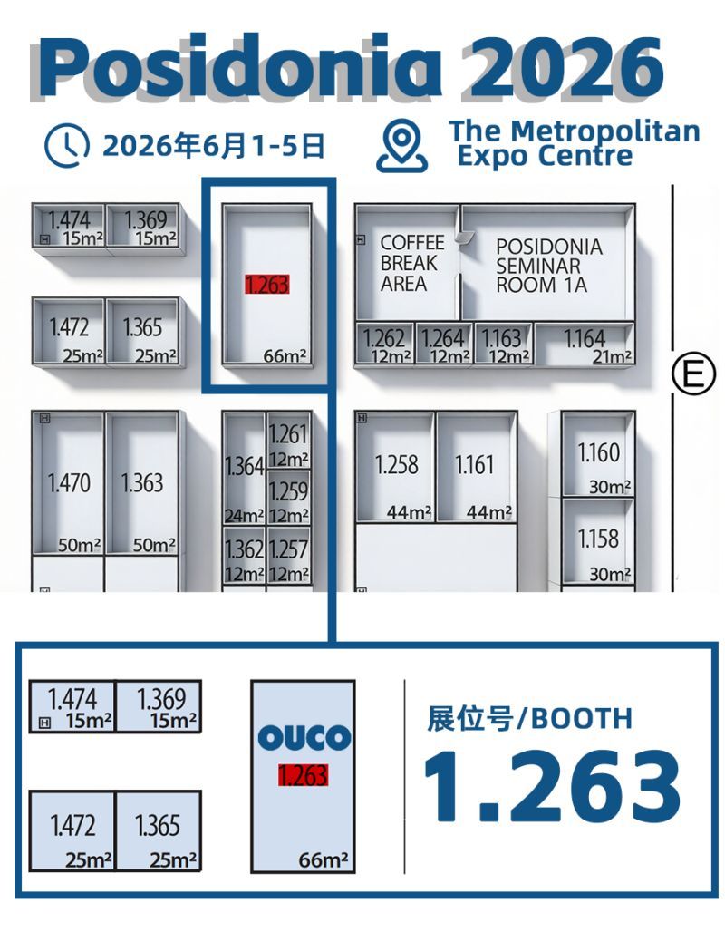 OUCO Posidonia Booth Location OUCO Posidonia Booth Location