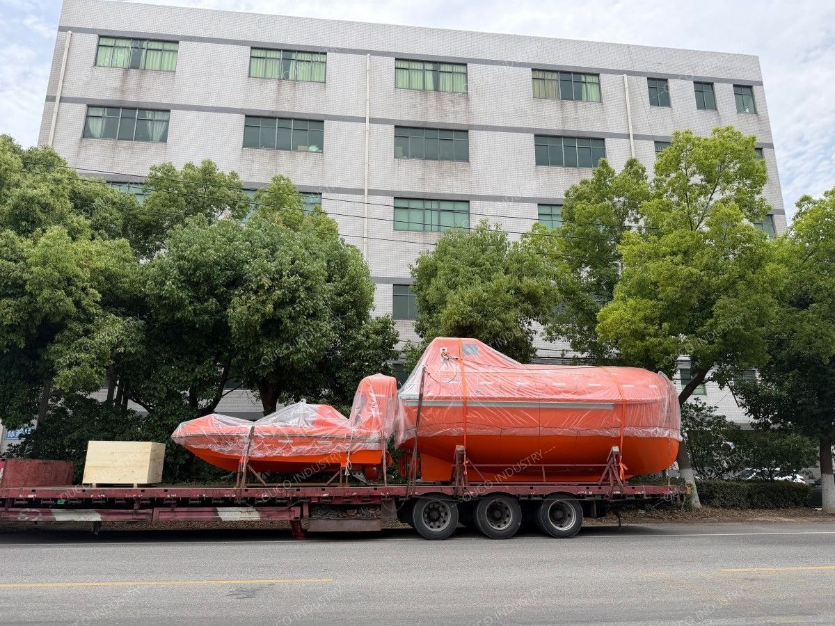 OUCO has shipped one lifeboat and one rescue boat (5)