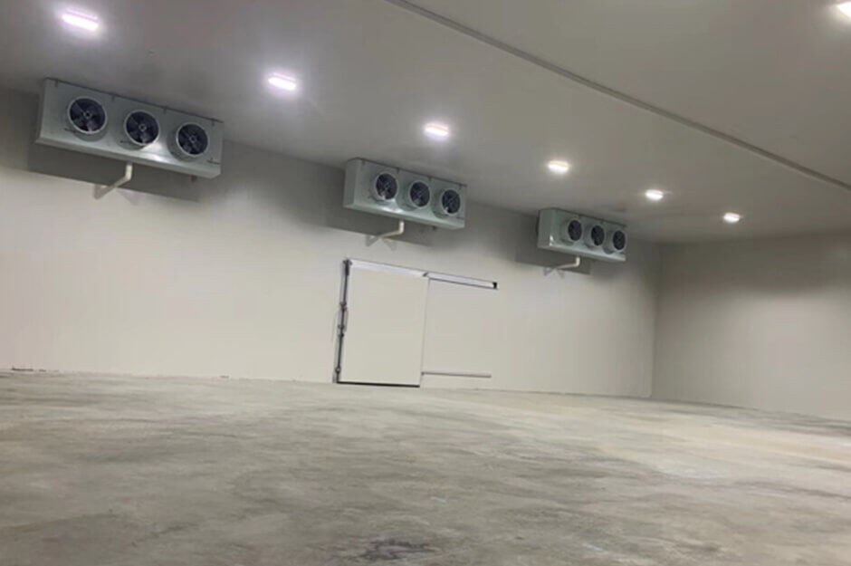 Chambre froide de fruits