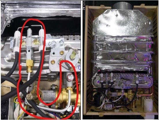 ODS for Flue type gas water heater