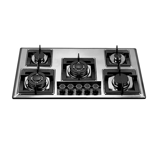 SS59017 S/S five burner 90cm build in gas hob