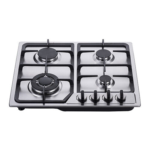 SS45808 S/S four burner 58cm build in gas hob