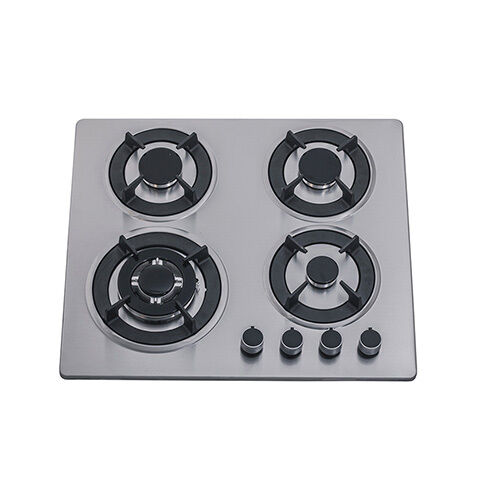 SS45907 S/S four burner 59cm build in gas hob