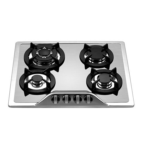 SS45913 S/S four burner 59cm build in gas hob