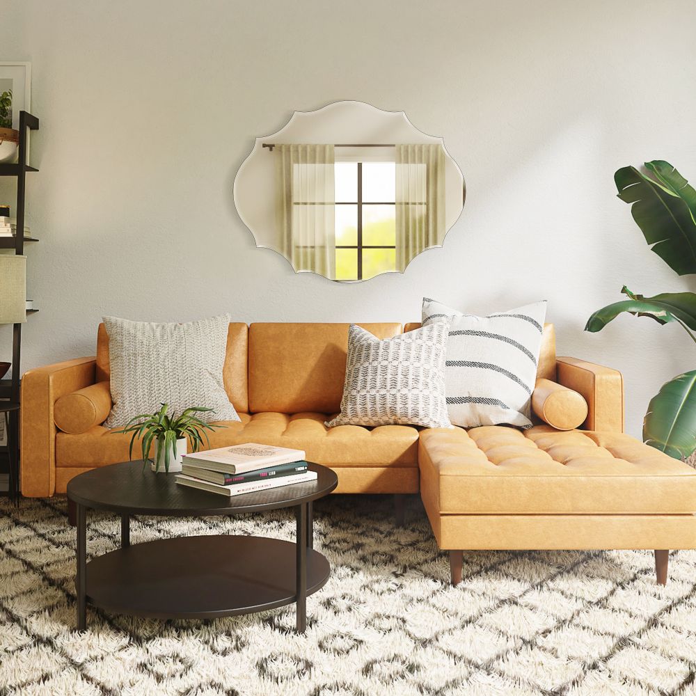 Spiegel mit abgeschrägten Kanten