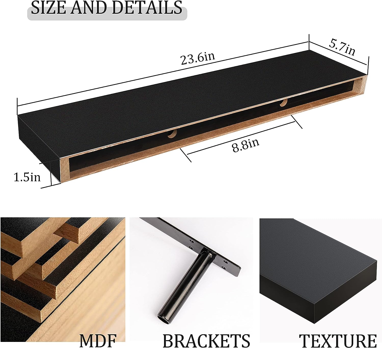 Wirtschaftliche schwebende Regale