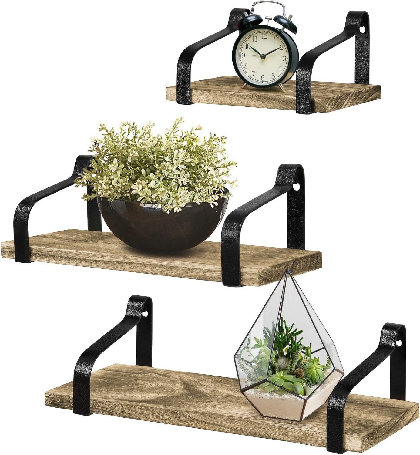 Rustikale schwebende Regale