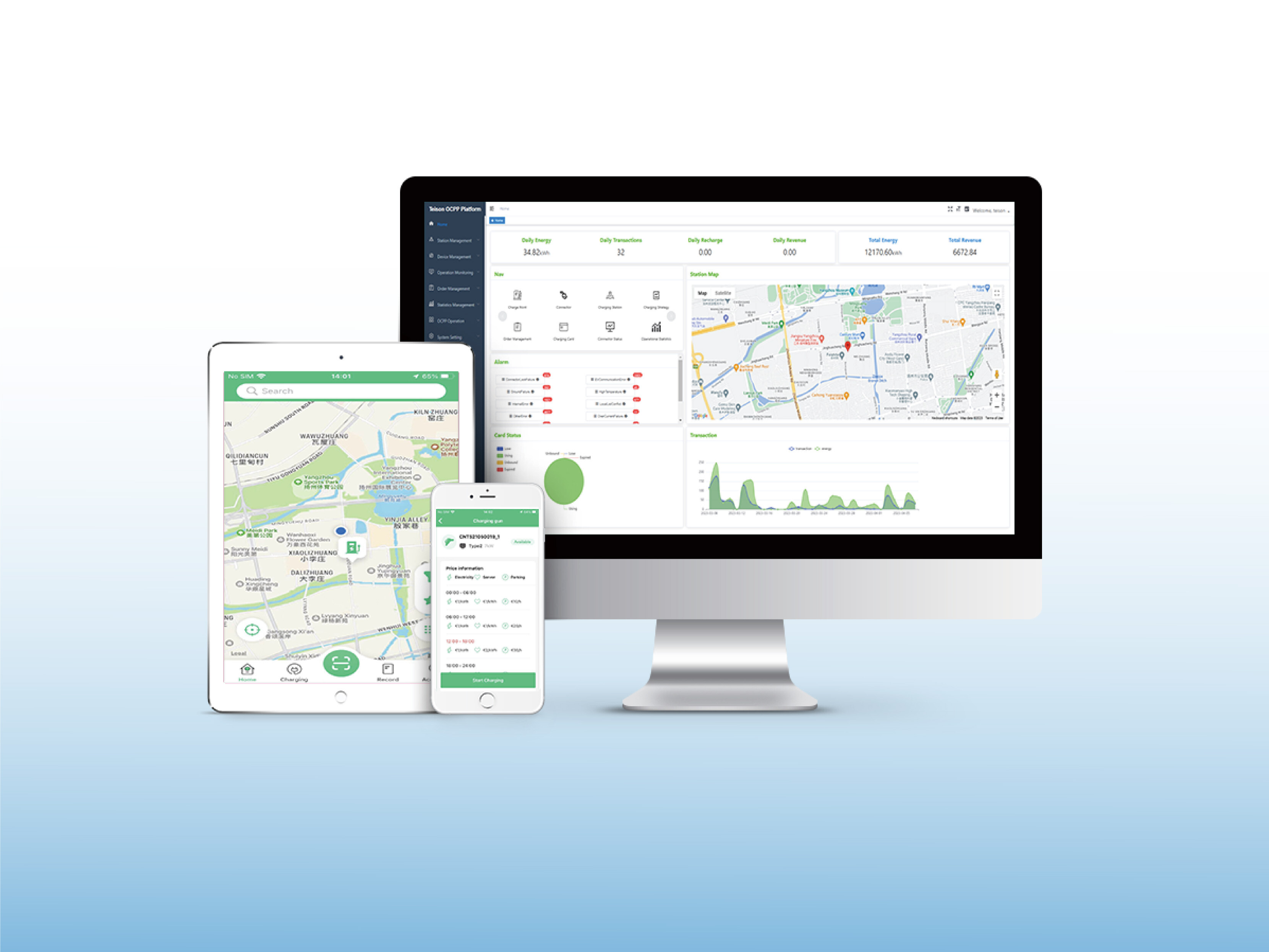 Selbstentwickelte OCPP-Plattform Webseite 2