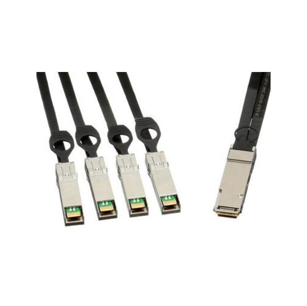 9SR-AD5-ABC-3.00 38 18 Positionen QSFP28, SFP28 (4) Stecker auf Stecker 9,84 Zoll (3,00 m) Kabelbaum Kleinserienanpassung professionelles Team RCD