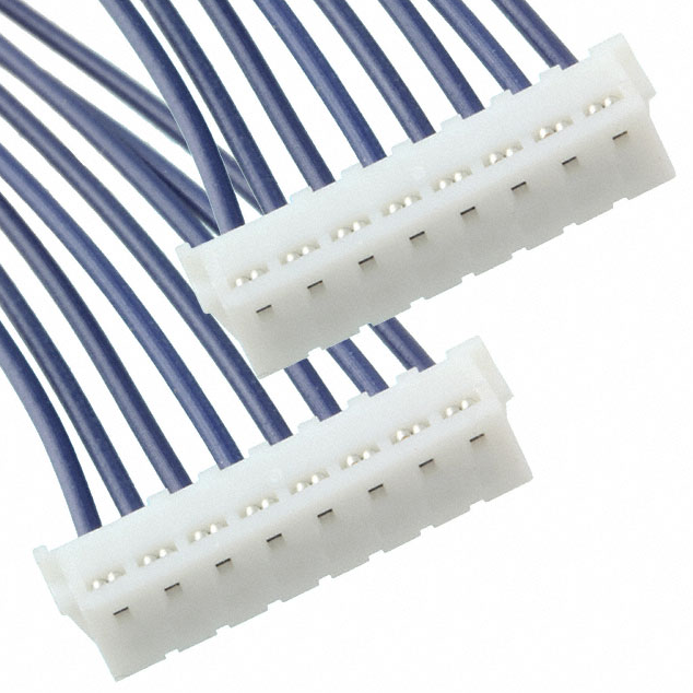 A08KR08KR26E203A 8 rechteckige Kabel Montage Buchse zu Buchse, umgekehrt 0,667 '(203,20mm, 8,00 