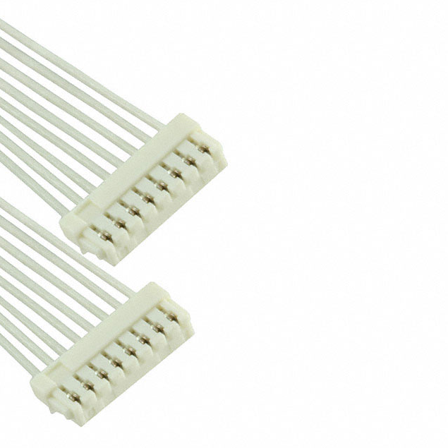 A08SUR08SUR32W51A 8 rechteckige Kabel Montage Buchse zu Buchse, umgekehrt 0,167 '(50,80mm, 2,00 