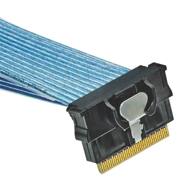 74 rechteckiges Kabelkonfektion mit Kontakt in der Mitte CONN 74POS R/A TO R/A 10G