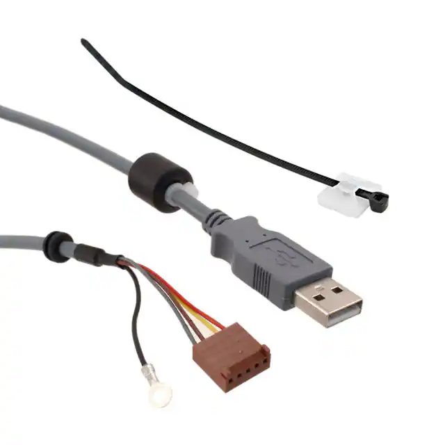 Benutzerdefinierte Kabelkonfektion rechteckiger Stecker Kabelrückseite USB 2.5m Benutzerdefinierte Kabelkonfektion rechteckiger Stecker Kabelrückseite USB 2.5m