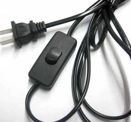 Einschalten des Leitungskabels 1,8 m Ein-Aus-Netzkabel für LED-Lampe mit Schalter EU-Stecker Lichtschalter Verlängerung des weißen Kabels Einschalten des Leitungskabels 1,8 m Ein-Aus-Netzkabel für LED-Lampe mit Schalter EU-Stecker Lichtschalter Verlängerung des weißen Kabels