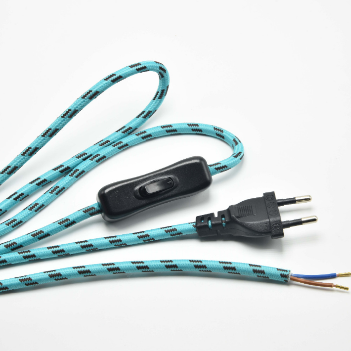 Lamp Switch Braided Wire Europe Plug VDE Lamp Power Cord with 304 Switch Lighting Push Botton Switch Cable Lamp Switch Braided Wire Europe Plug VDE Lamp Power Cord with 304 Switch Lighting Push Botton Switch Cable