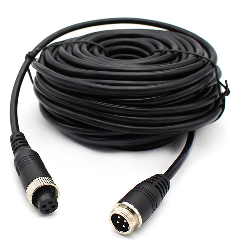 Luftfahrtstecker Doppelt geschirmter 4-adriger Luftfahrtstecker Audio- und Vedio-Verlängerungskabel Luftfahrtstecker Doppelt geschirmter 4-adriger Luftfahrtstecker Audio- und Vedio-Verlängerungskabel