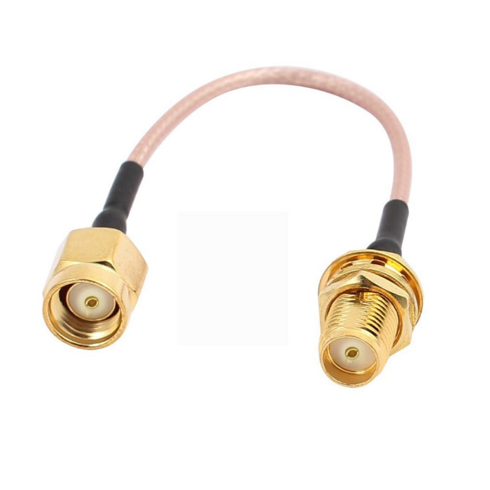 RP SMA Male To SMA Female Jack Straight Connector RG178 Pigtail Coax Coaxial Cable Lead Low Loss RF Adapter RP