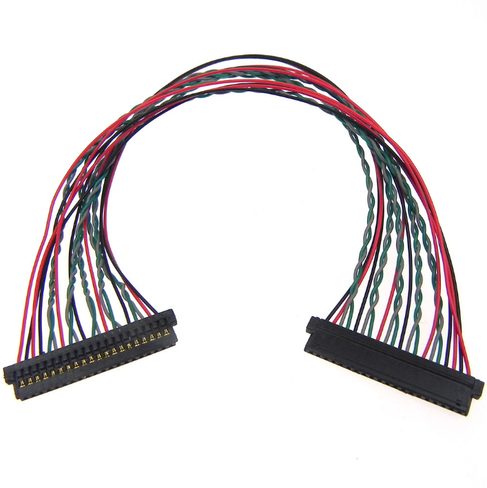 Werkseitig angepasstes, hochwertiges Hochtemperaturleiter-Jae-Steckverbinder-LVDS-Kabel
