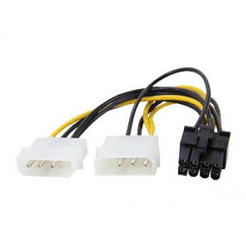 Hochwertiges 2x8-Pin 2x Molex auf 8-Pin PCIe Stromkabel