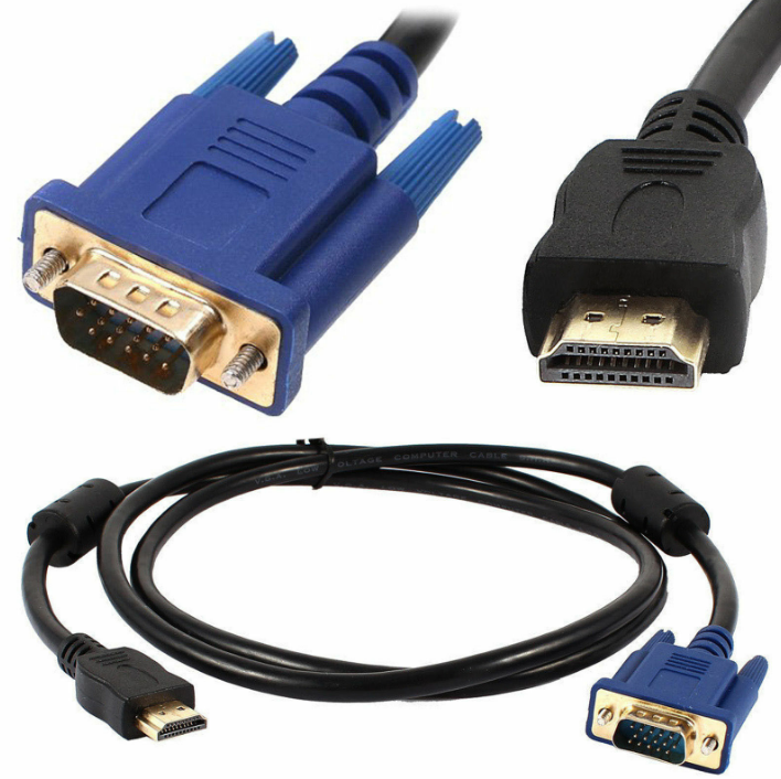 Stecker auf VGA 15-poliger Kabeladapter-Konverter für LCD-HDTV-Monitore Stecker auf VGA 15-poliger Kabeladapter-Konverter für LCD-HDTV-Monitore