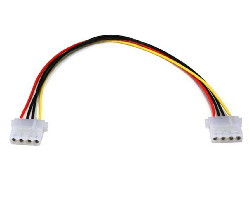 Internes Molex-Gleichstromkabel 5,25-Zoll-Buchse auf 1x 5,25-Zoll-Buchse 12 Zoll Internes Molex-Gleichstromkabel 5,25-Zoll-Buchse auf 1x 5,25-Zoll-Buchse 12 Zoll