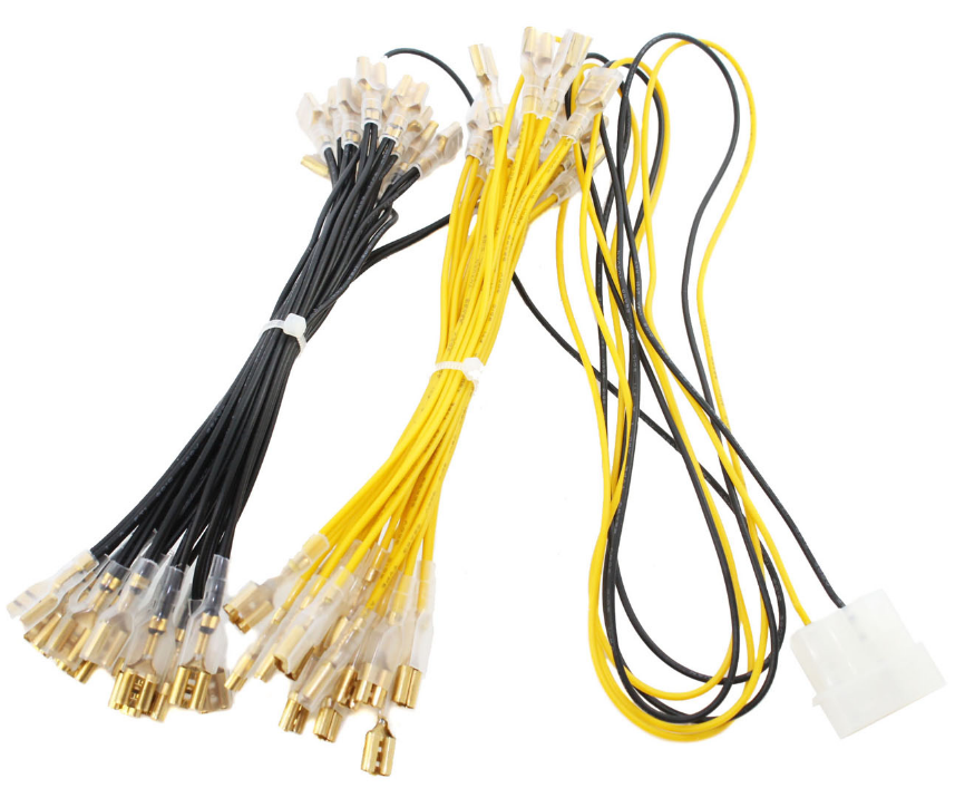 Molex-Anschlusskabelbaugruppe LED-Tastenkabelbaum für den schnellen Anschluss an eine 12-V-PC-Stromversorgung Molex-Anschlusskabelbaugruppe LED-Tastenkabelbaum für den schnellen Anschluss an eine 12-V-PC-Stromversorgung