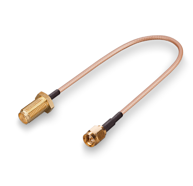 Pigtail-Kabelkonfektion SMA-Innengewinde auf SMA-Außengewinde