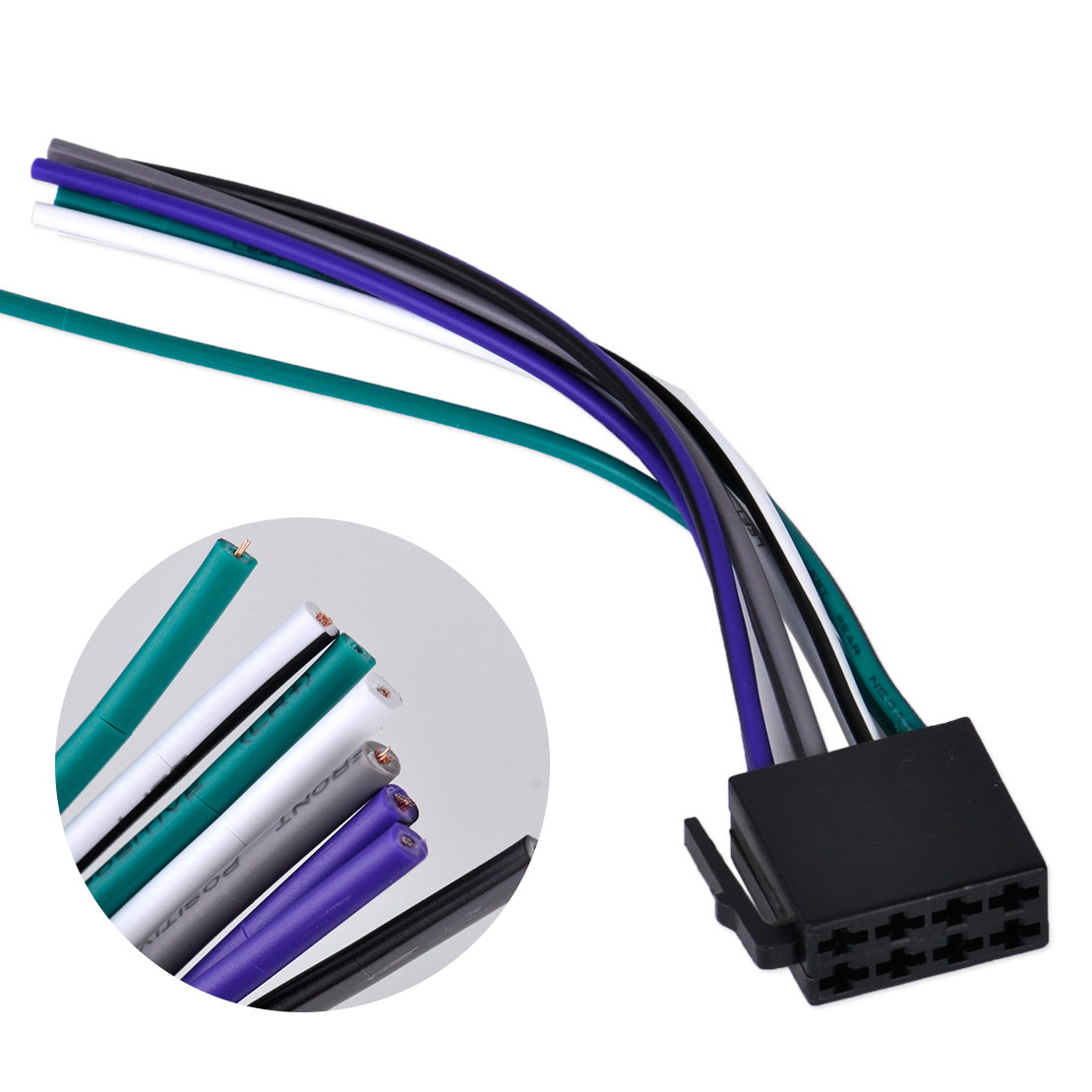 Universal ISO Wire Harness Female Adapter Connector Cable assembly Universal ISO Wire Harness Female Adapter Connector Cable assembly