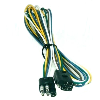 New 5 wire square Trailer Plug Wire Connector Harness Extension 48 inch New 5 wire square Trailer Plug Wire Connector Harness Extension 48 inch