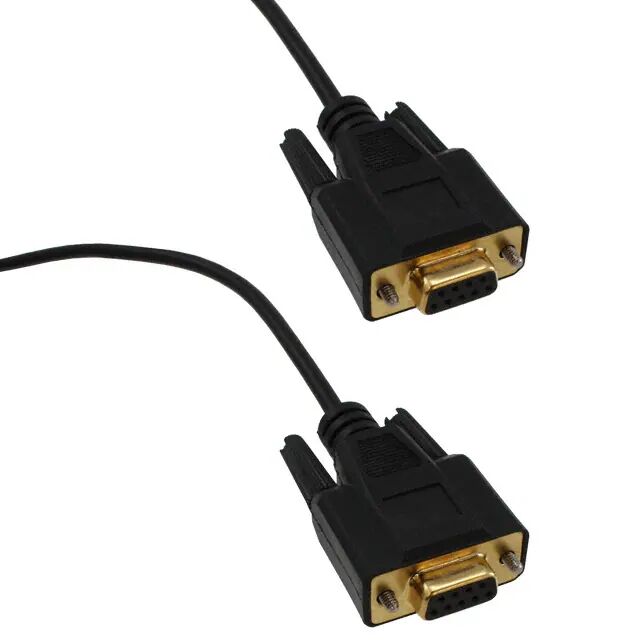 Serielles Nullmodem-Kabel mit Querverdrahtung von DB9F auf DB9F Serielles Nullmodem-Kabel mit Querverdrahtung von DB9F auf DB9F